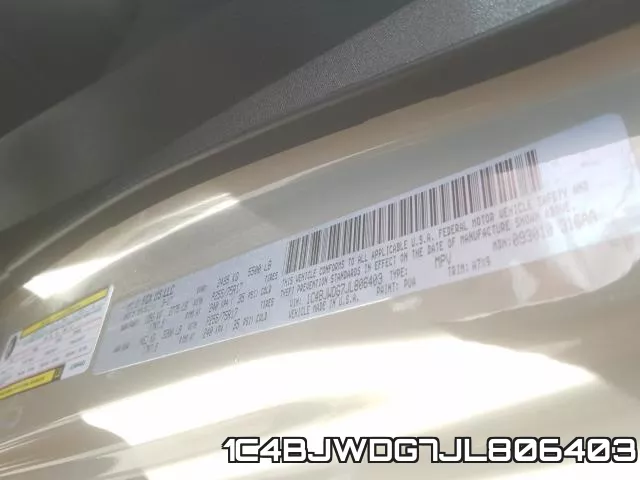 1C4BJWDG7JL806403 фото 2