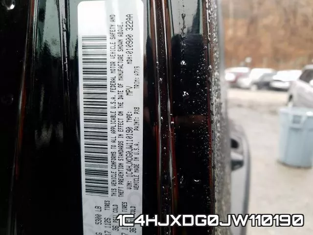 1C4HJXDG0JW110190 фото 2