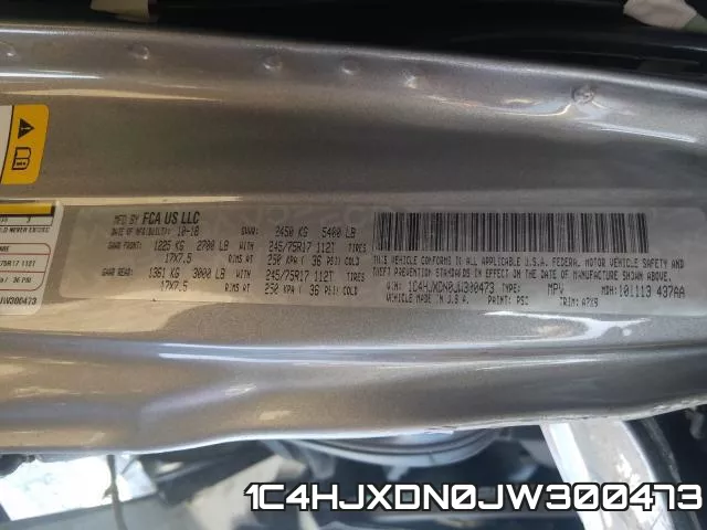 1C4HJXDN0JW300473 фото 2