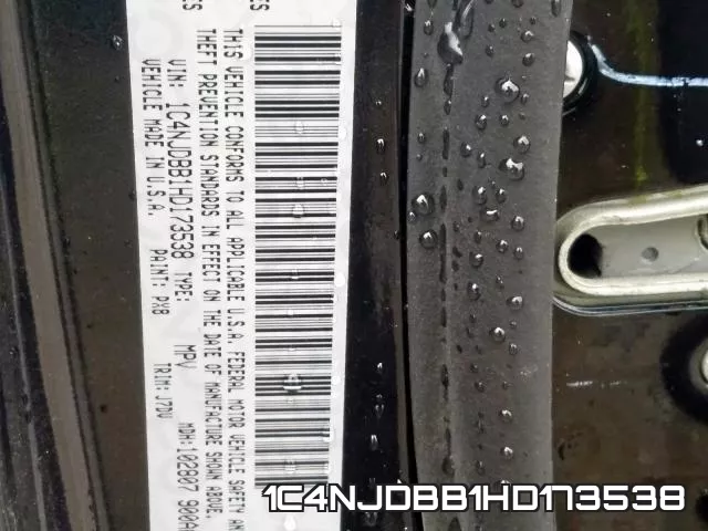 1C4NJDBB1HD173538 фото 2