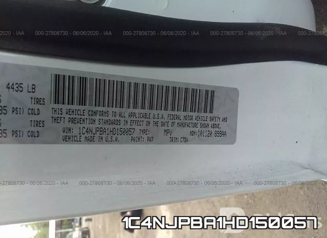 1C4NJPBA1HD150057 фото 10
