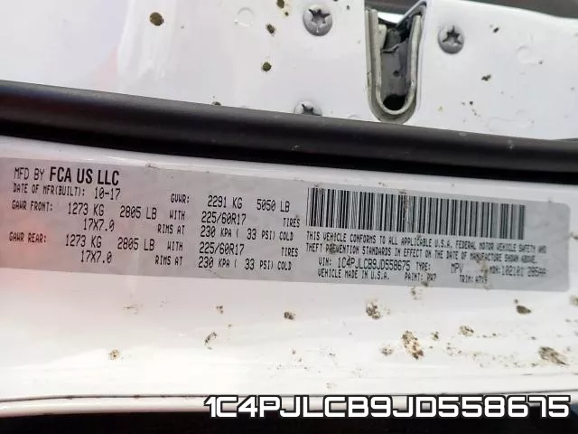 1C4PJLCB9JD558675 фото 2
