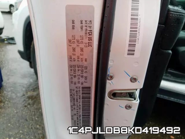 1C4PJLDB8KD419492 фото 2