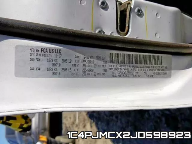 1C4PJMCX2JD598923 фото 2