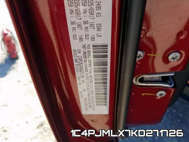 1C4PJMLX7KD271726 фото 2