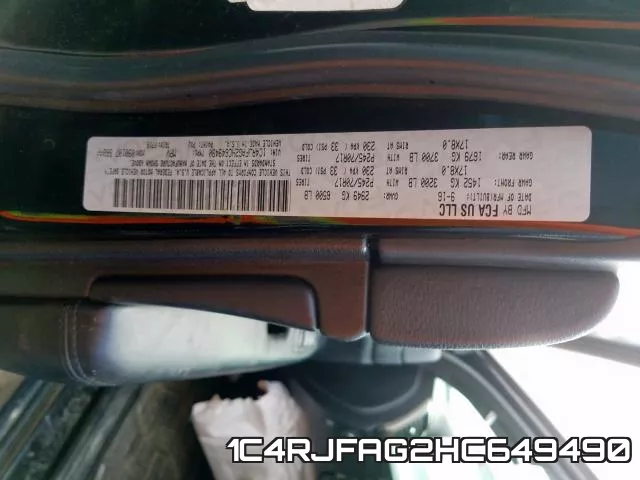 1C4RJFAG2HC649490 фото 2