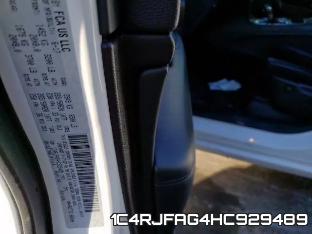 1C4RJFAG4HC929489 фото 2