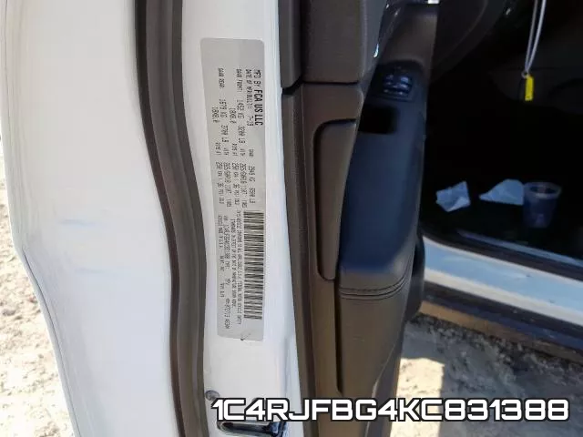 1C4RJFBG4KC831388 фото 2