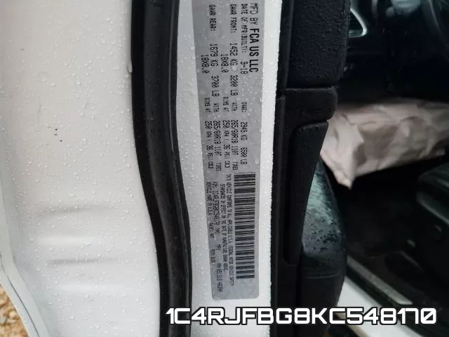 1C4RJFBG8KC548170 фото 2