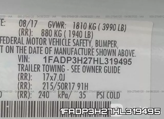 1FADP3H27HL319495 фото 10