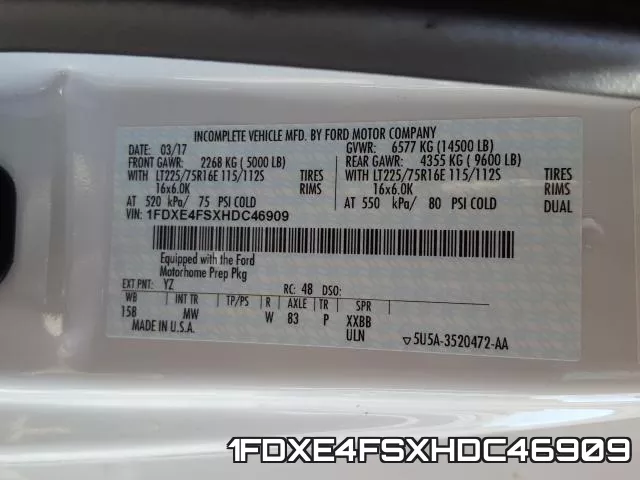 1FDXE4FSXHDC46909 фото 2