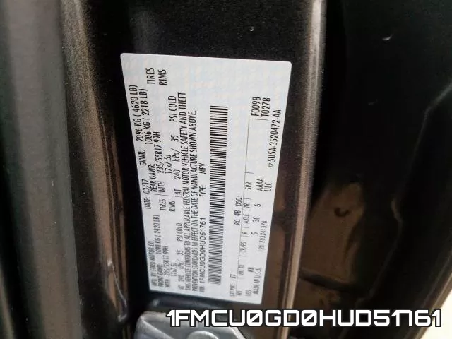 1FMCU0GD0HUD51761 фото 2