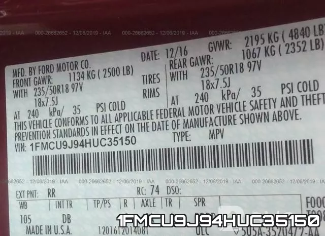 1FMCU9J94HUC35150 фото 10