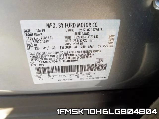 1FMSK7DH6LGB04804 фото 2