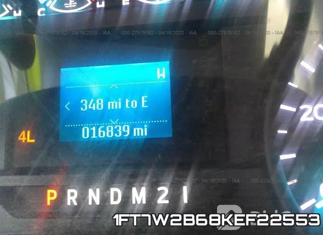1FT7W2B68KEF22553 фото 8