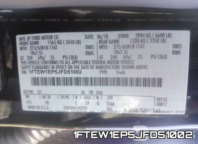 1FTEW1EP5JFD51002 фото 10