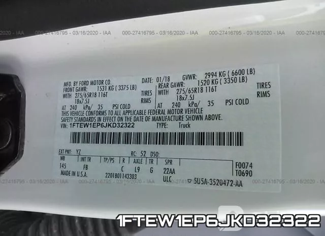 1FTEW1EP6JKD32322 фото 10