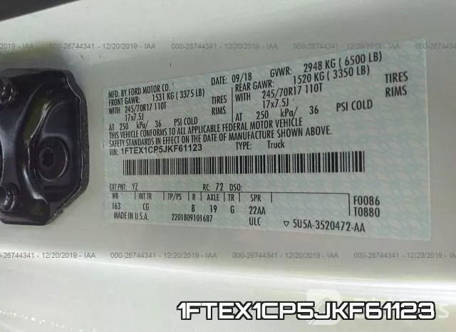 1FTEX1CP5JKF61123 фото 10