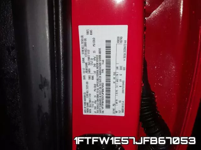 1FTFW1E57JFB67053 фото 2