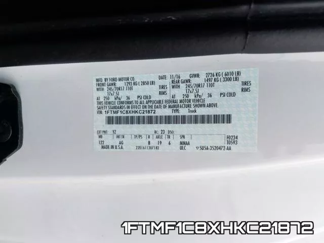 1FTMF1C8XHKC21872 фото 2