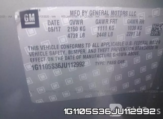 1G1105S36JU112992 фото 10