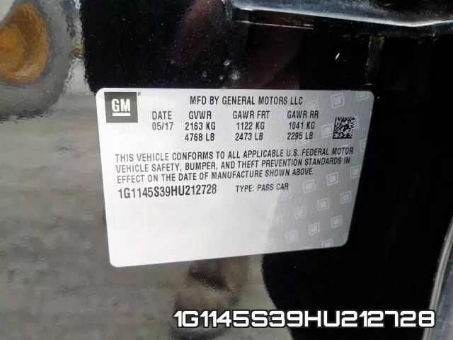 1G1145S39HU212728 фото 2