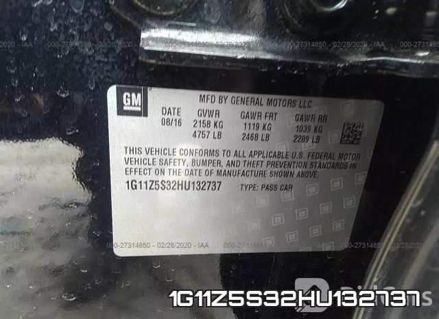 1G11Z5S32HU132737 фото 10
