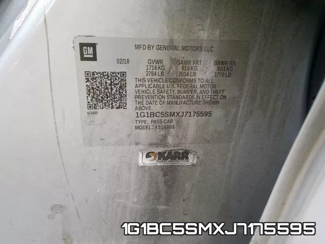 1G1BC5SMXJ7175595 фото 2