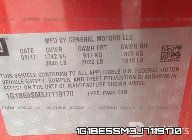 1G1BE5SM3J7119170 фото 10
