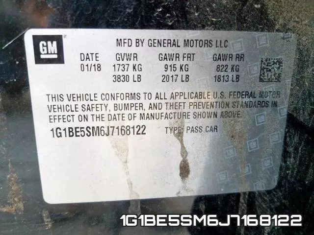 1G1BE5SM6J7168122 фото 2