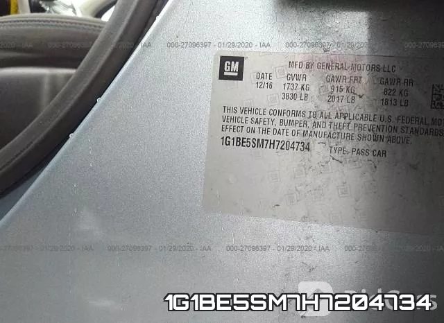 1G1BE5SM7H7204734 фото 10