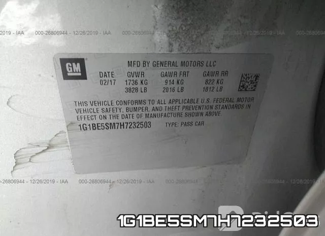 1G1BE5SM7H7232503 фото 10
