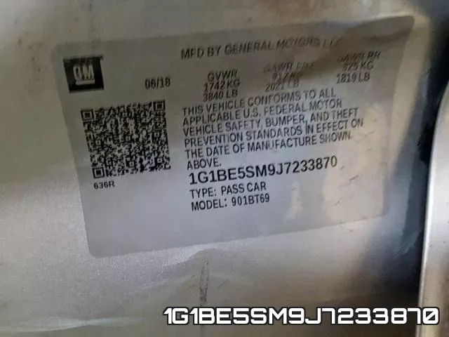 1G1BE5SM9J7233870 фото 2