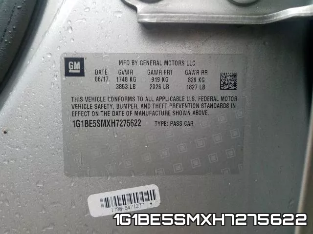 1G1BE5SMXH7275622 фото 2