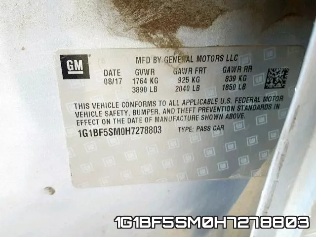 1G1BF5SM0H7278803 фото 2
