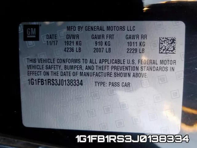 1G1FB1RS3J0138334 фото 2