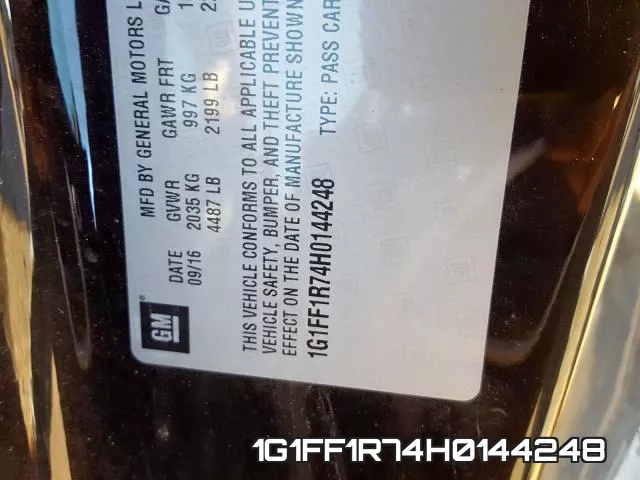 1G1FF1R74H0144248 фото 2