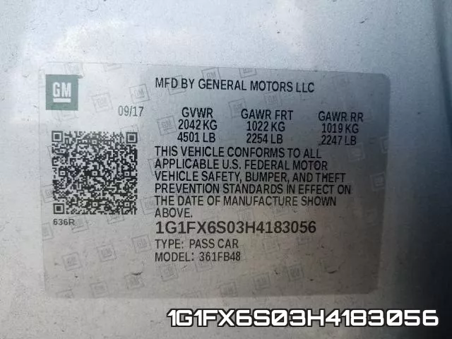 1G1FX6S03H4183056 фото 2