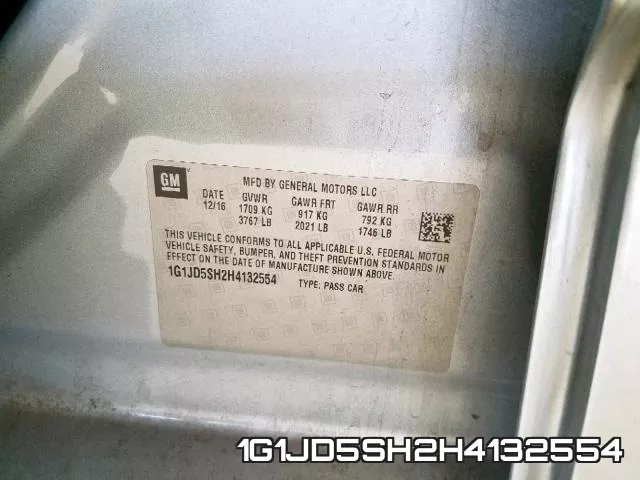 1G1JD5SH2H4132554 фото 2