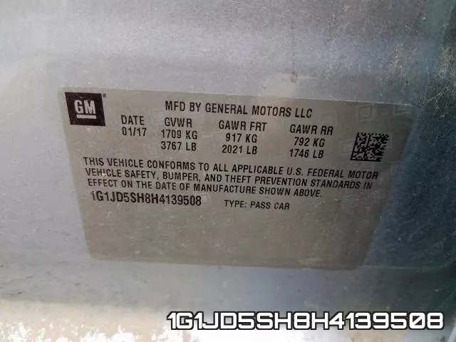 1G1JD5SH8H4139508 фото 2
