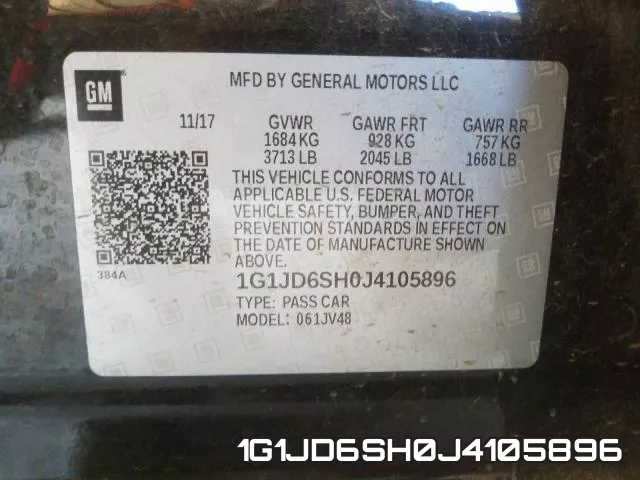 1G1JD6SH0J4105896 фото 2