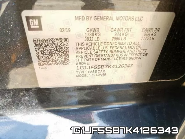 1G1JF5SB7K4126343 фото 2