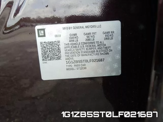 1G1ZB5ST0LF021687 фото 2