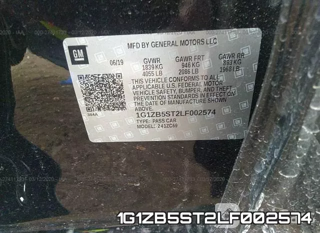 1G1ZB5ST2LF002574 фото 10