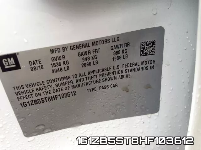 1G1ZB5ST8HF103612 фото 2
