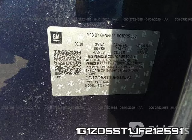 1G1ZD5ST1JF212591 фото 10