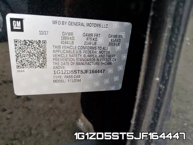 1G1ZD5ST5JF164447 фото 2