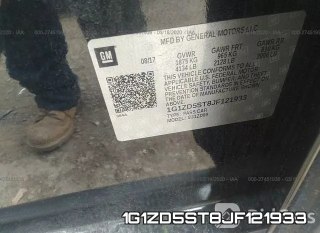 1G1ZD5ST8JF121933 фото 10