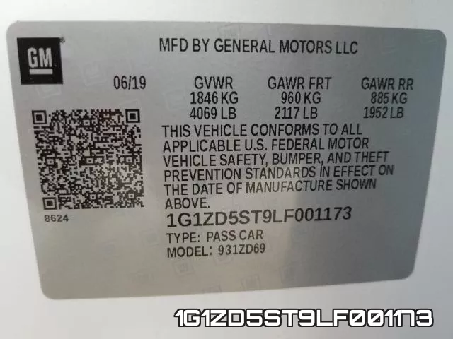 1G1ZD5ST9LF001173 фото 2