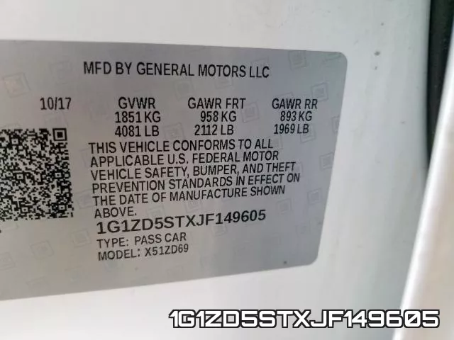 1G1ZD5STXJF149605 фото 2
